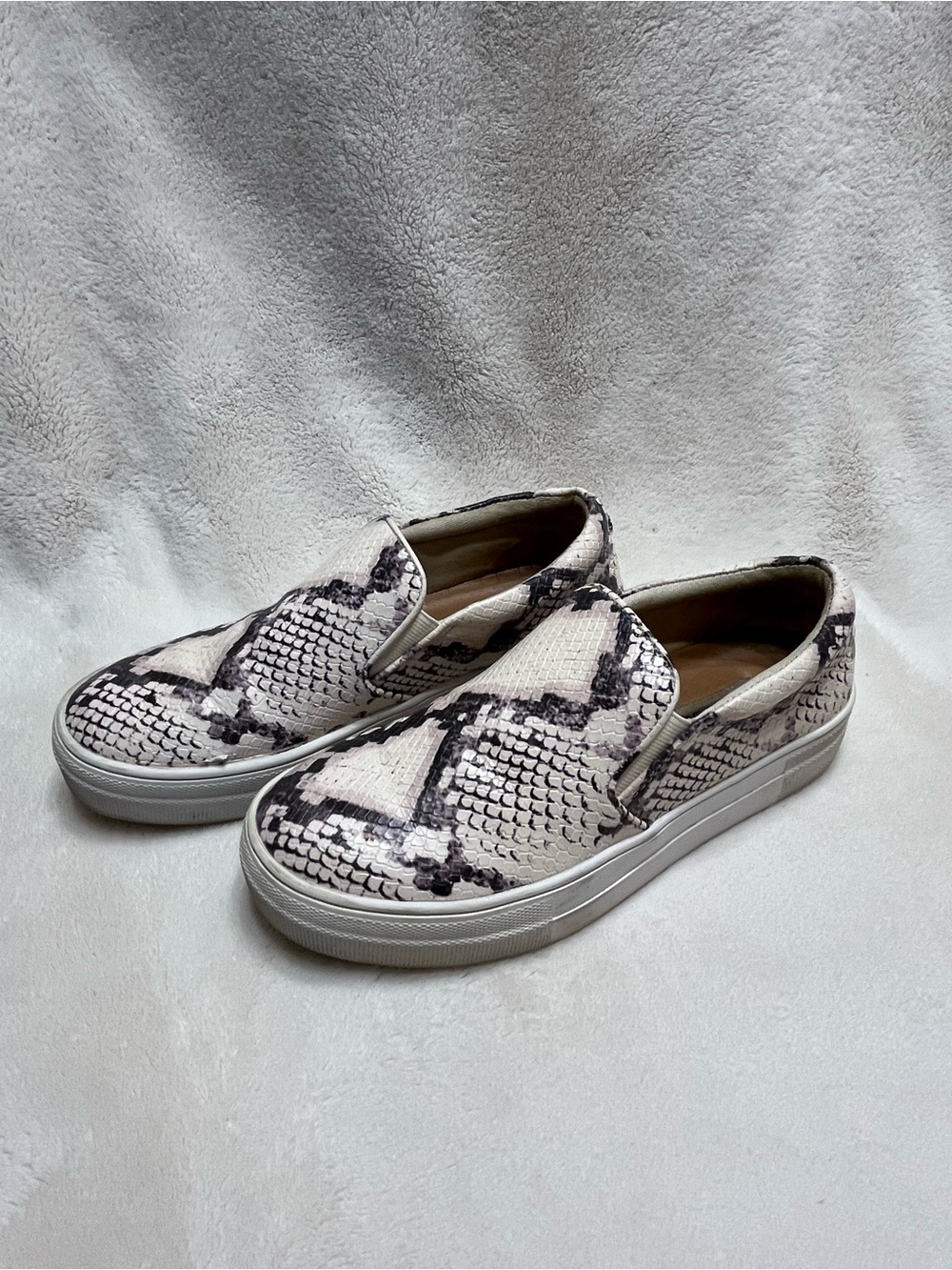 Steve Madden Gillis Snake Print Slip-On Sneakers